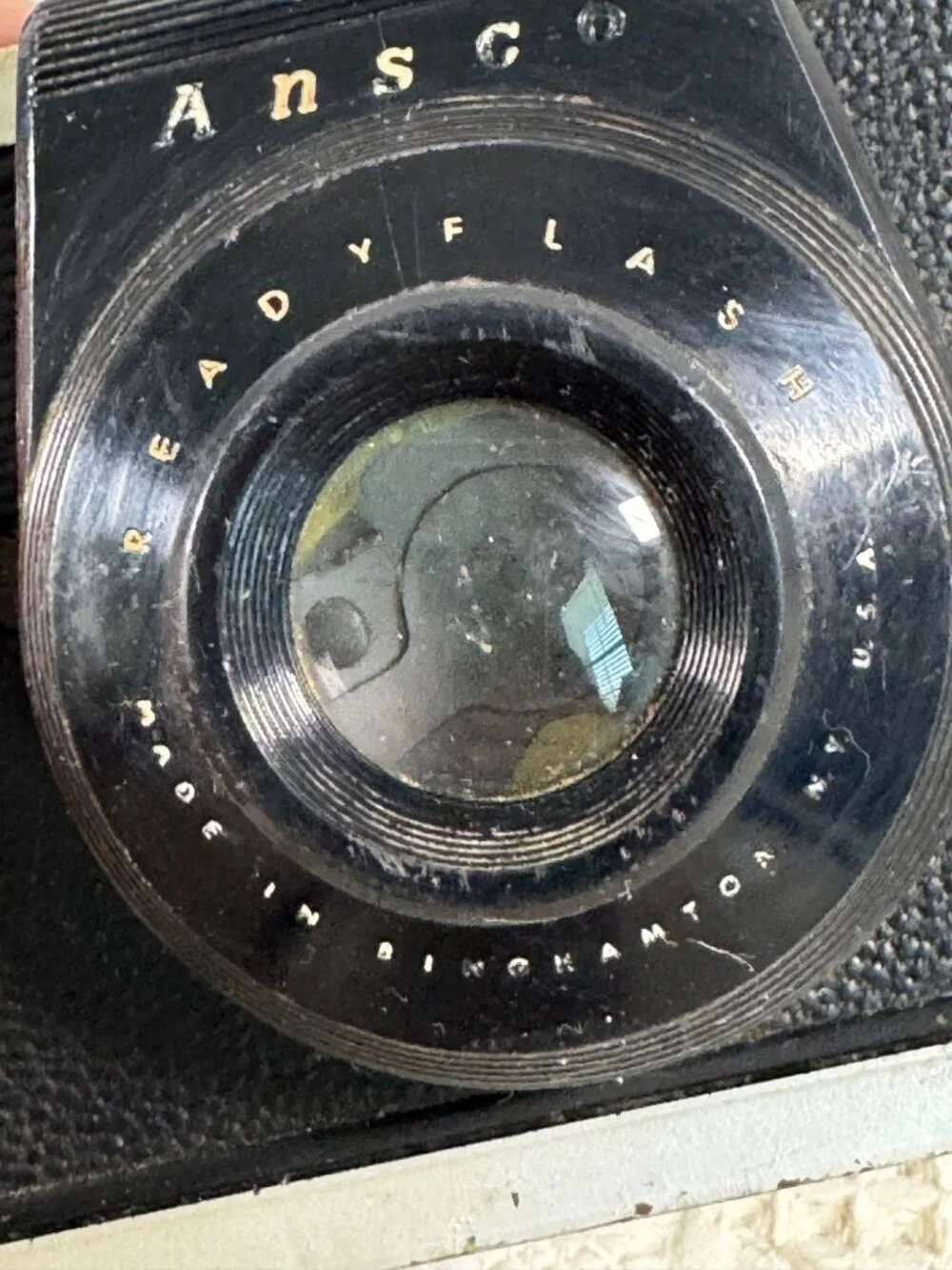 Vintage Ansco Readyflash 620 Film Camera Black 1950s Collectible Photography